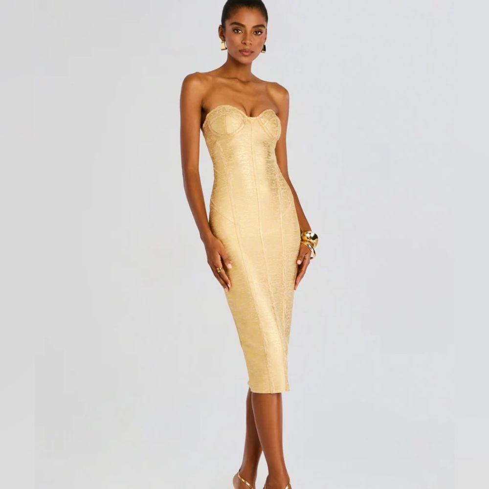 NWT Retrofete Charlize Coated Knit Dress size M